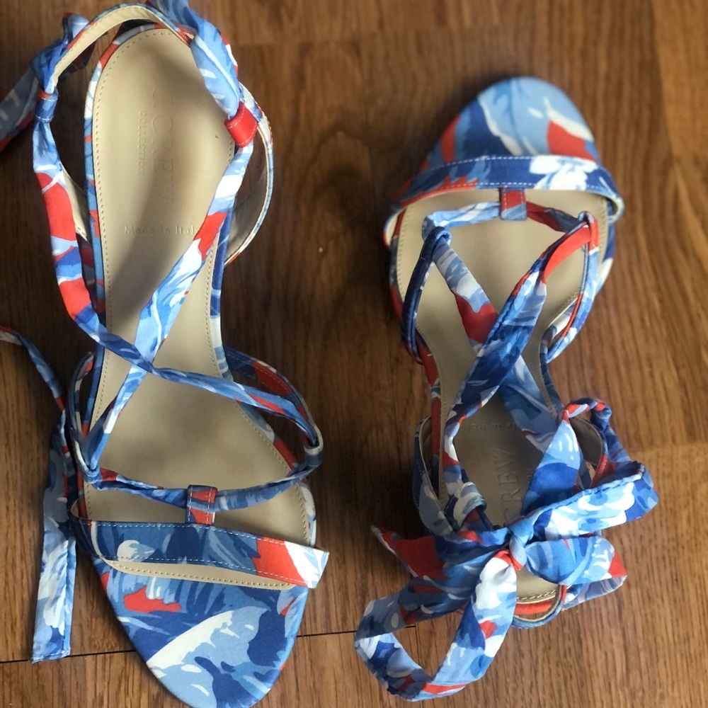 J Crew Sexy Multicolor Heels size 9.5